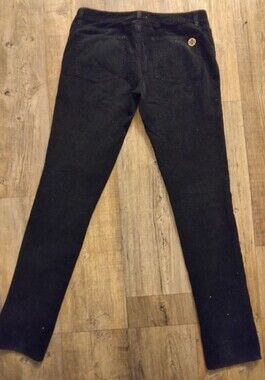 Tory Burch super skinny jeans in black corduroy.
